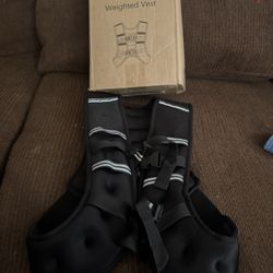 Weighted Vest 12lb, Weight Vest, Adjustable Body Weight Vest with Reflective Stripes for Strength Training