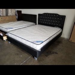 Queen Bed With Mattress Only $360 Full Size $350