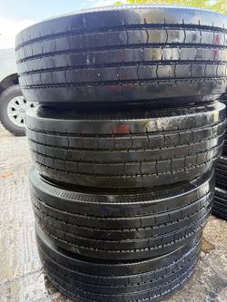 ST225/75R15 12 ply. 4 used trailer tires