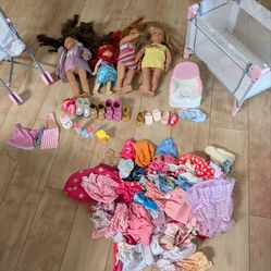 American girl style our generation doll toy lot