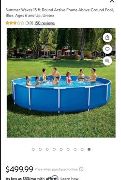 Summer Waves 15ft Round Pool New In Box
