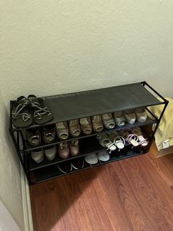 90 Pair Stackable Shoe Rack $50. Organizador De Zapatos Shoe