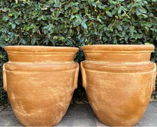 Set of 2 Extra Large Egyptian Pot Planters