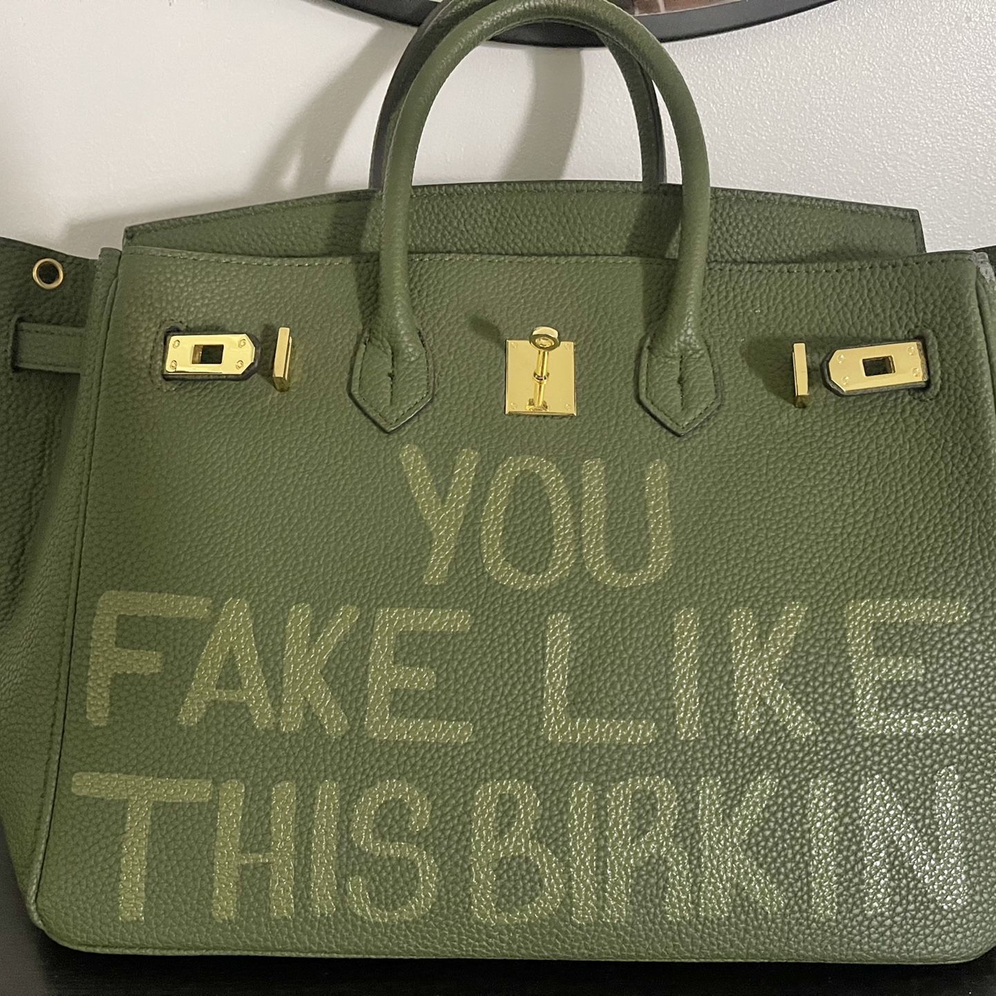 YOU FAKE LIKE THIS BURKIN Soniqua Saturday Handbag for Sale in Greenville,  SC - OfferUp