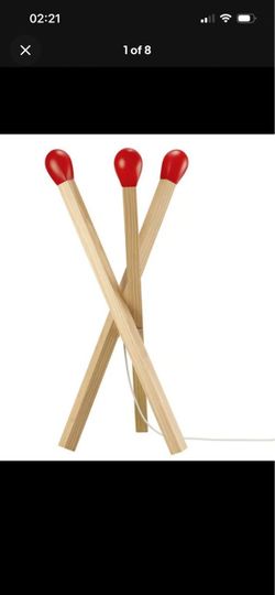 IKEA IKEA STRÅLA LED floor lamp matchstick-shaped wood