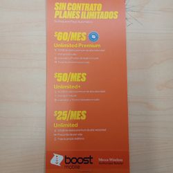 UNLIMITED SERVICE WITH BOOST MOBILE 