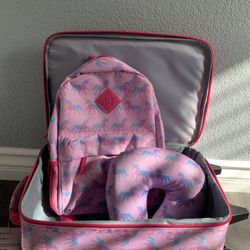 3 Piece Kids Travel Set/ Unicorn Print