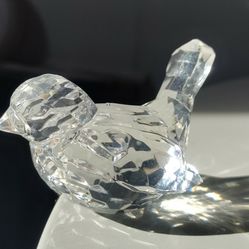 Plastic Bird Figurine Imitation Crystal 🕊️