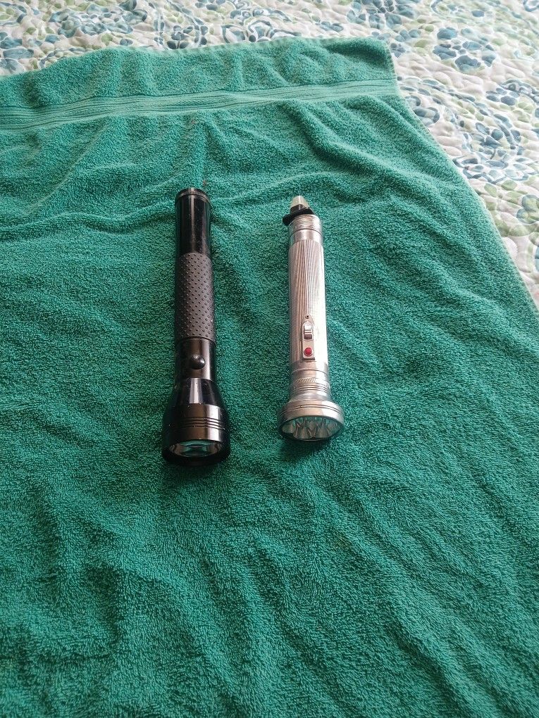 Large Heavy Duty Metal Flashlights