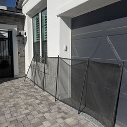 Mesh Pool Fence Approximately 240+  Linear Feet With Door