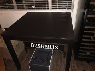 High top dinner table (dark wood)