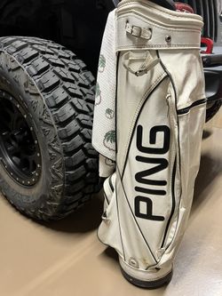 Vintage White Ping Golf Bag