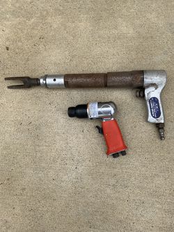 Two Air chisel blue Dart hammers