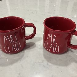Mr And Mrs Claus Mugs 