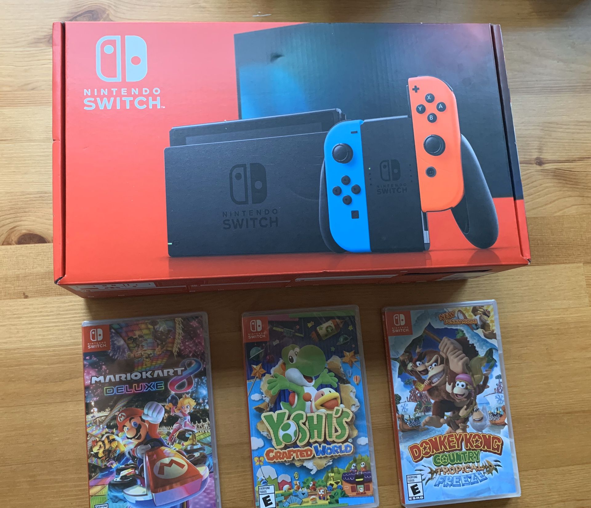 NEW Nintendo switch and 3 games