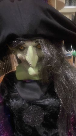 Halloween Witch and cauldron
