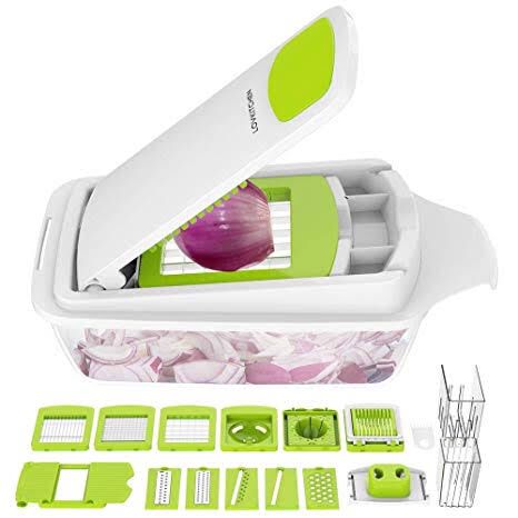 Vegetables chopper,dicer, container storage