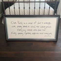 Custom printed canvas with frame