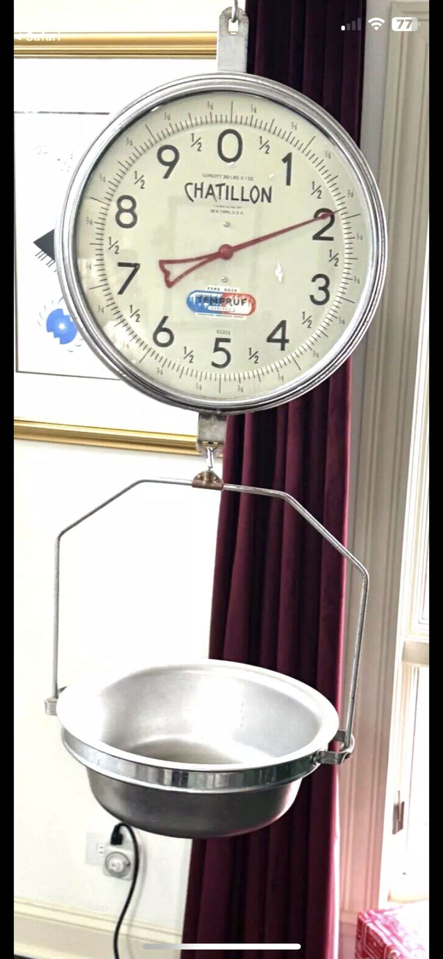 CHATILLON PRODUCE MARKET SCALE WEIGHT