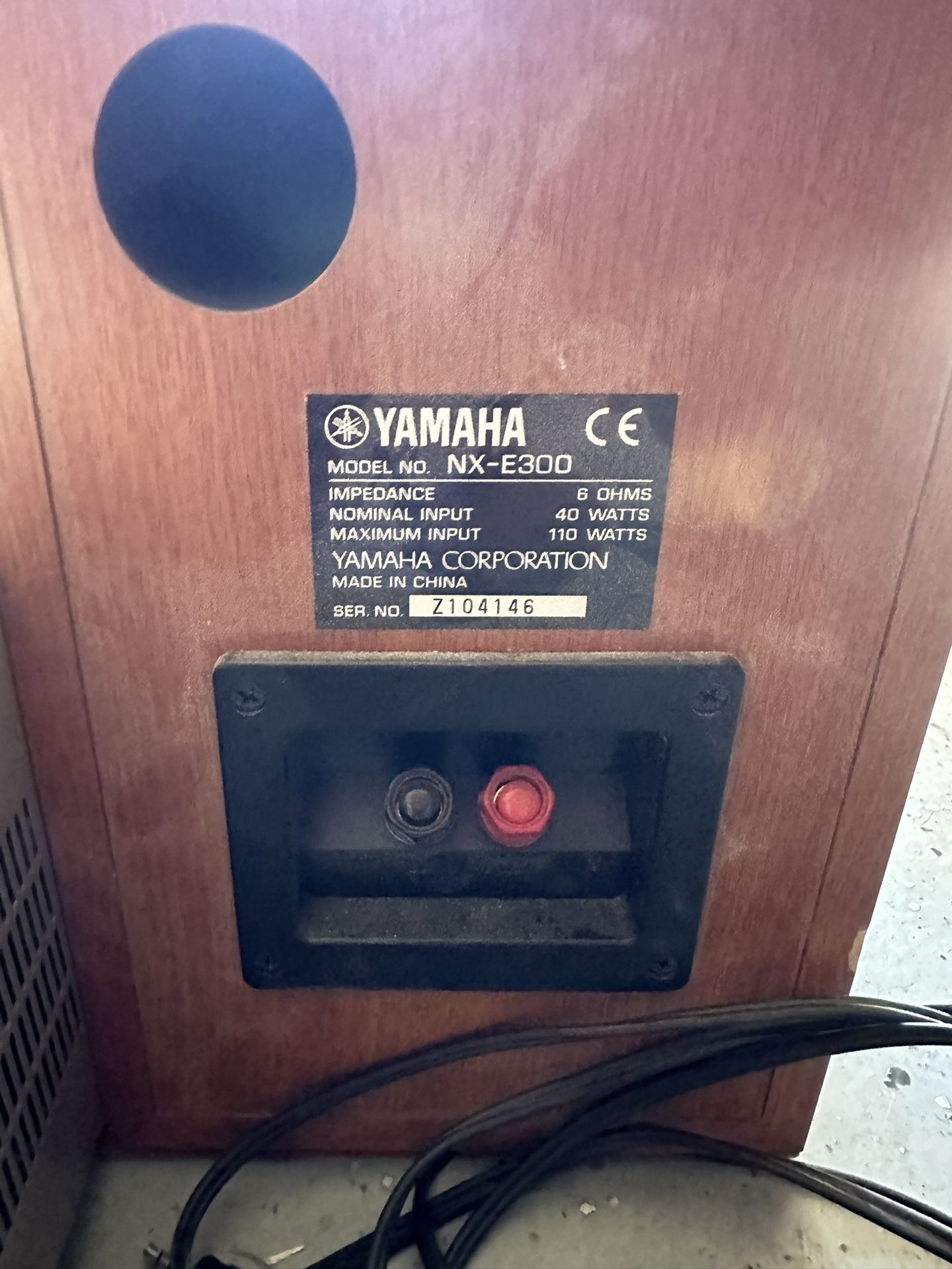 Yamaha Natural Sound CD Receiver CRX-E300 & NX-E300 Black Speakers