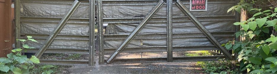 Heavy Duty Metal Double Driveway Gate