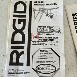 Ridgid 12 “ Miter Saw