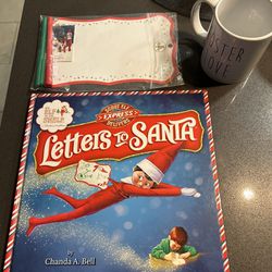 The Elf On The Shelf Letter To Santa Book And Markers And String Bag 