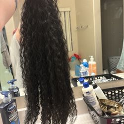 Draw String & Velcro Wrap W/ Clip Pony Tail Extensions 