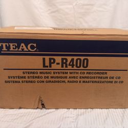 Brand New TEAC LP-R400 Stereo Music System with CD Recorder – Sealed in Box