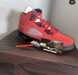 Steal Under Retail Jordan 5 Red Suede Sz 9 Ds