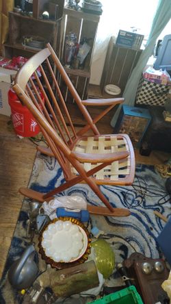 Vintage Danish MCM rocking chair