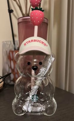 Starbucks glass bear cup