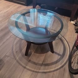 Glass Round Coffee Table 