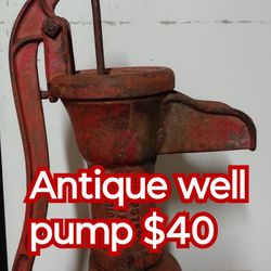 Antique Well Pump/Yard Art Or Make A Fountain
