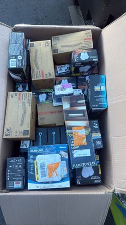 Mixed LED Light Bulbs and Fixtures Lot