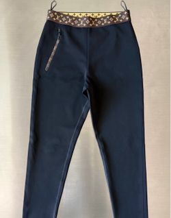 Louis Vuitton Monogram Waistband Women's Leggings Tights Pants