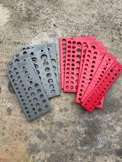 Craftsman socket organizer grey and red