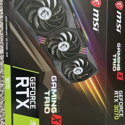 MSI GeForce RTX 3070 Gaming X Trio 8GB GDRR6 Graphics Card 
