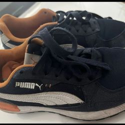 Puma Blue Sneakers -boys Size 4
