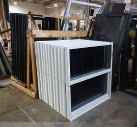 White Aluminum Double Hung Windows – Lot