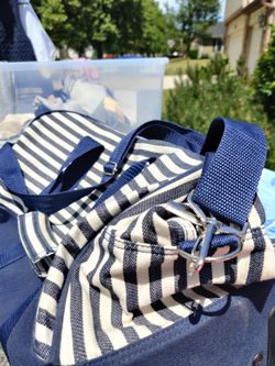 Navy travel bag