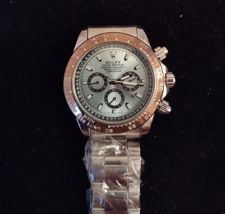 Platinum Ice Blue Watch