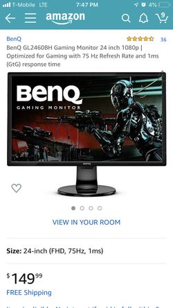 BenQ 1ms Gaming Monitor