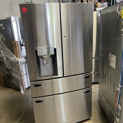 LG Platinum Four Door Counter Depth Refrigerator 