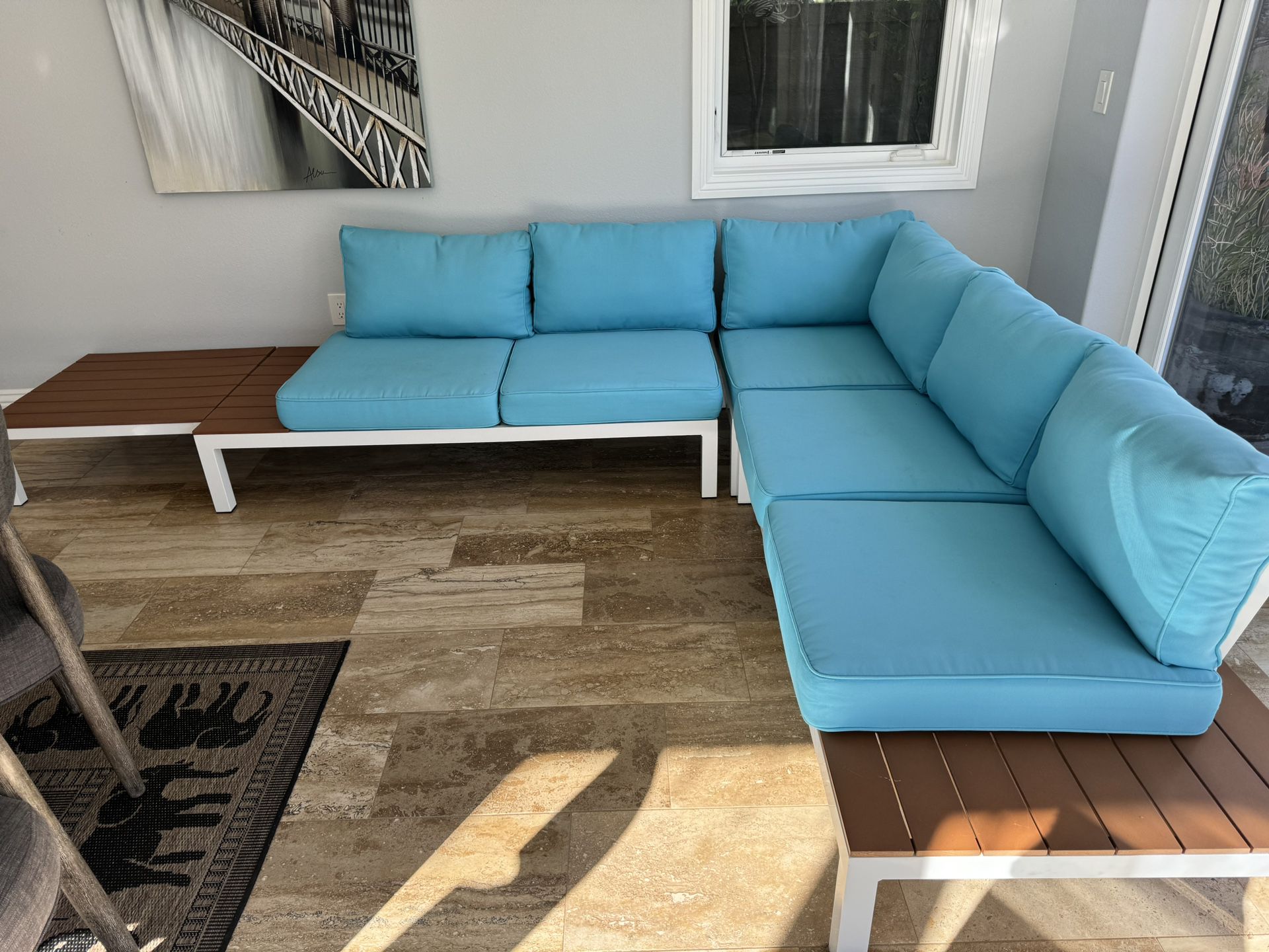 Blue Patio Furniture 