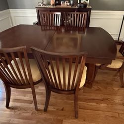 Beautiful SOLID OAK Dining Table And Chairs - Offers Considered