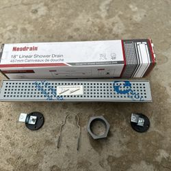 Chrome Silver Linear Drain