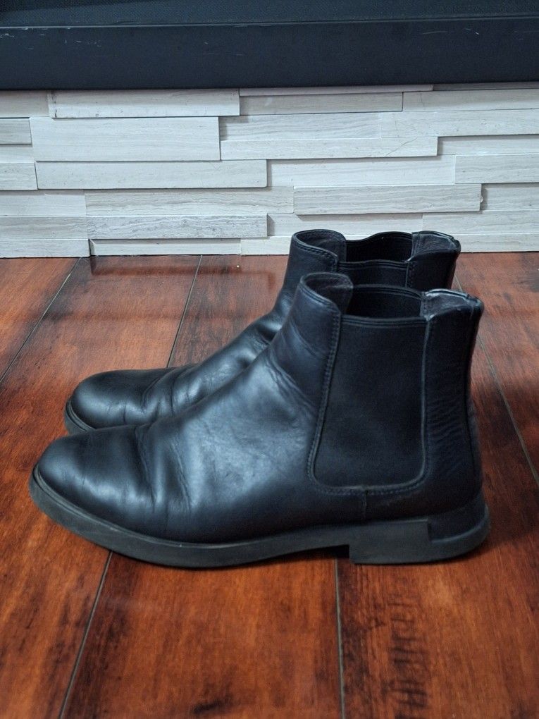 Camper Iman Black Leather Ankle Boots Size EU 41 US W11 M9