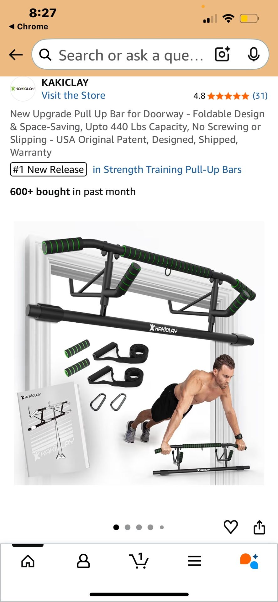 Foldable Pull Up Bar