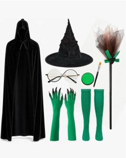 Almost new Dark Green Witch Oz 7pc set